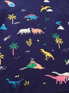 Children's Dinosaur Print Short Sleeve T-Shirt 519afc7bcd7a4878a700f65dc656742b-Max-Origin Trendsi