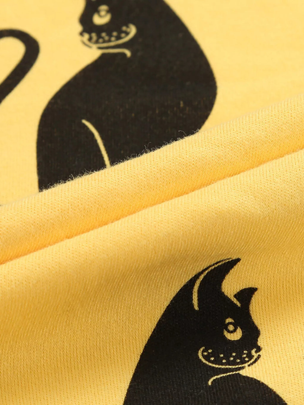 Children's Set Top and Pants Cute Cat Print Long Sleeve Yellow 2 Pcs 51d58de454fc4439a04368760d480a63-Max-Origin Trendsi