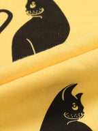 Children's Set Top and Pants Cute Cat Print Long Sleeve Yellow 2 Pcs 51d58de454fc4439a04368760d480a63-Max-Origin Trendsi