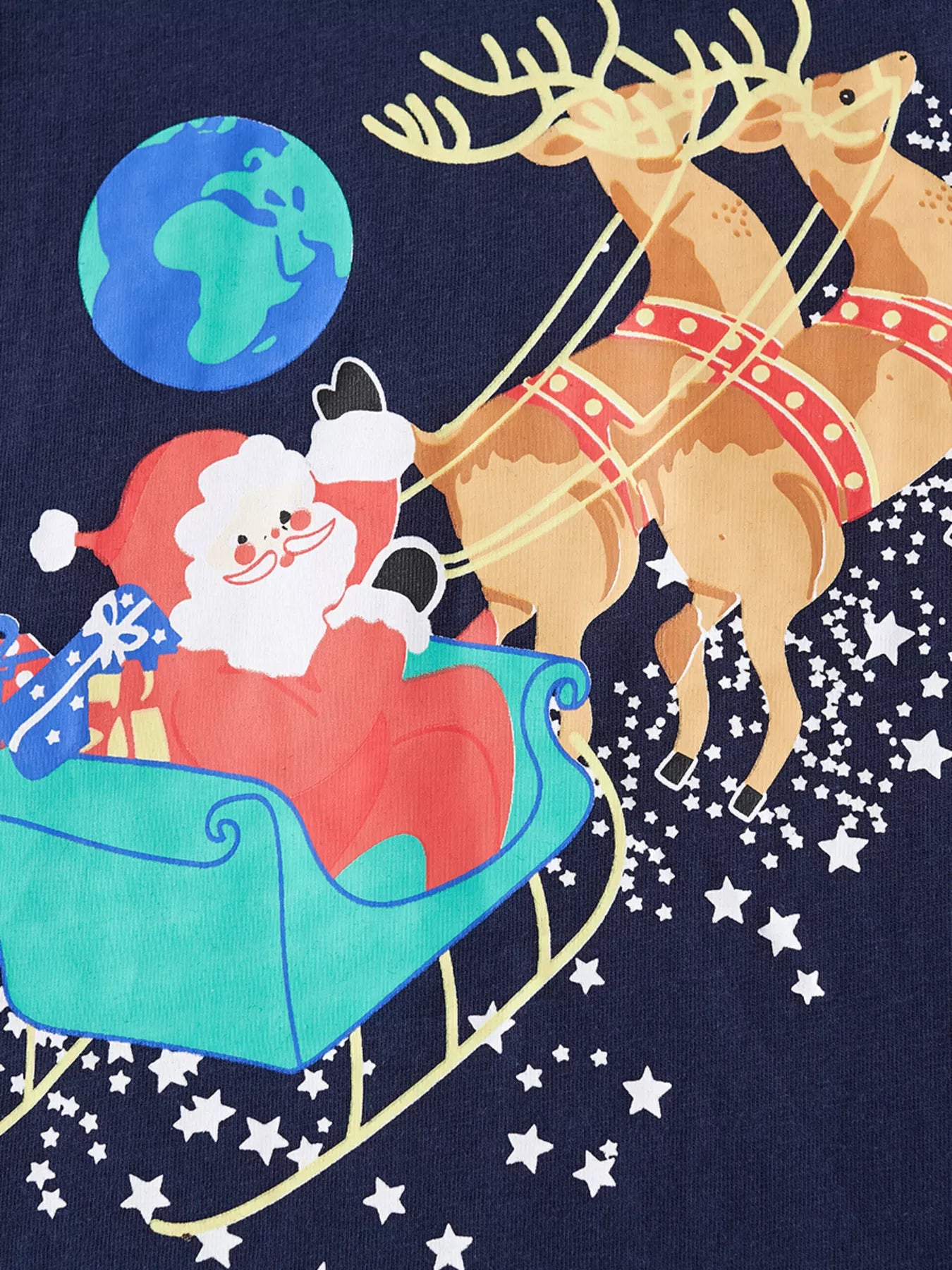 Children's Christmas Santa Sleigh Graphic Long Sleeve T-Shirt 51e3c0026ebf4681a9cca9d0fb653f8f-Max-Origin Trendsi
