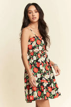 Davi & Dani Mini Dress Black Floral Scalloped Cutout Back Ruffled 523767a408ec4ce9a9e0ebe8fe5ab5e9-Max-Origin Trendsi