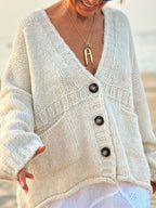 Women Cardigan Soft Acrylic Pocketed V-Neck Loose Button Up Long Sleeve 5251431d-c42c-4be3-9f80-f5180a1b8bfd-Max Trendsi