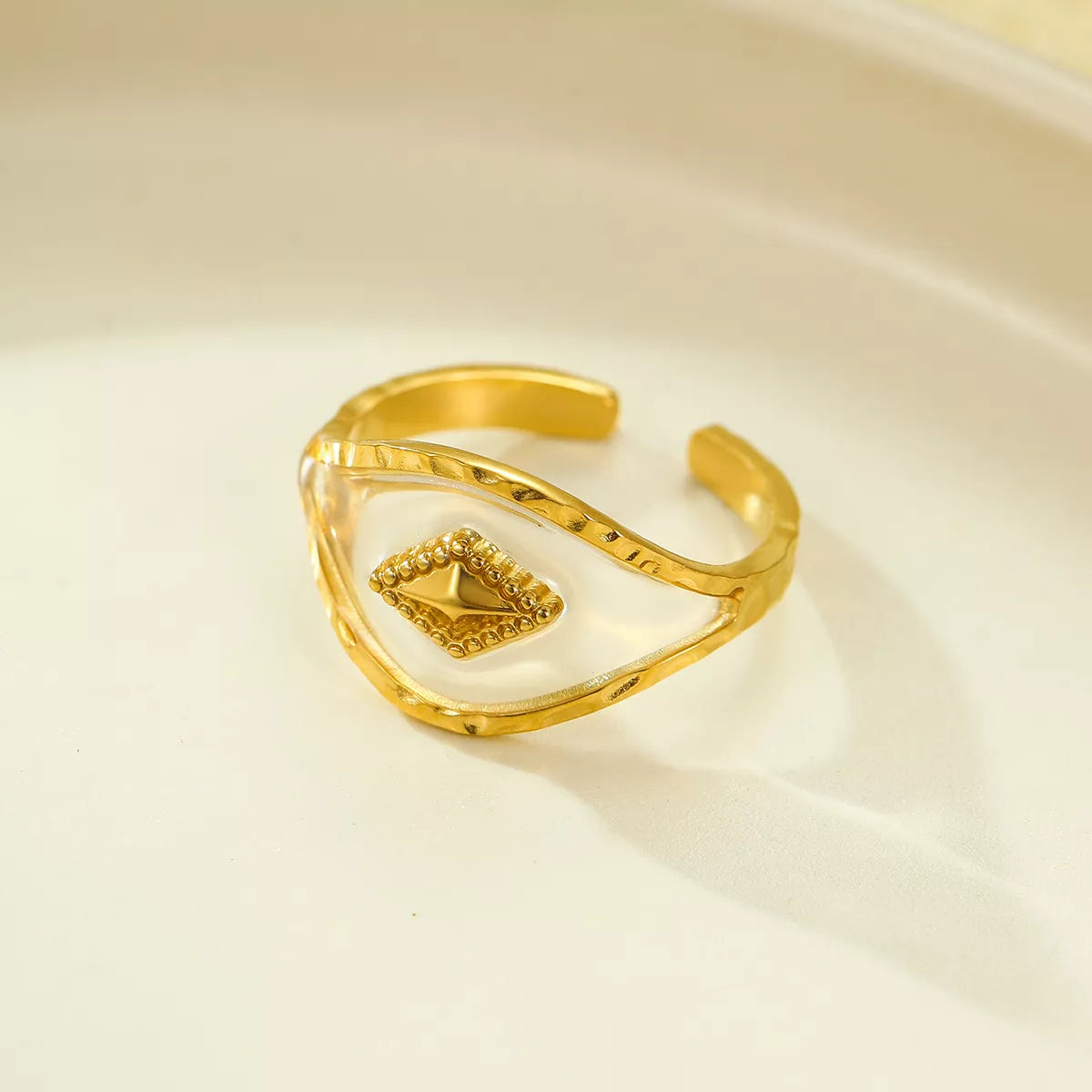 18K Gold-Plated Women's Rings Adjustable Open Ring Stainless Steel Style C One Size 5400a99a-c3c4-4216-b7b2-f807b162922d-Max-Origin Trendsi