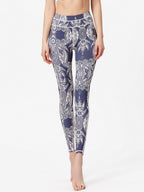 Active Leggings Tie-Dye Printed High Waist Colorful Highly stretchy French Blue 5464060a-2244-4c2e-af1c-03afa379e9b1-Max Trendsi