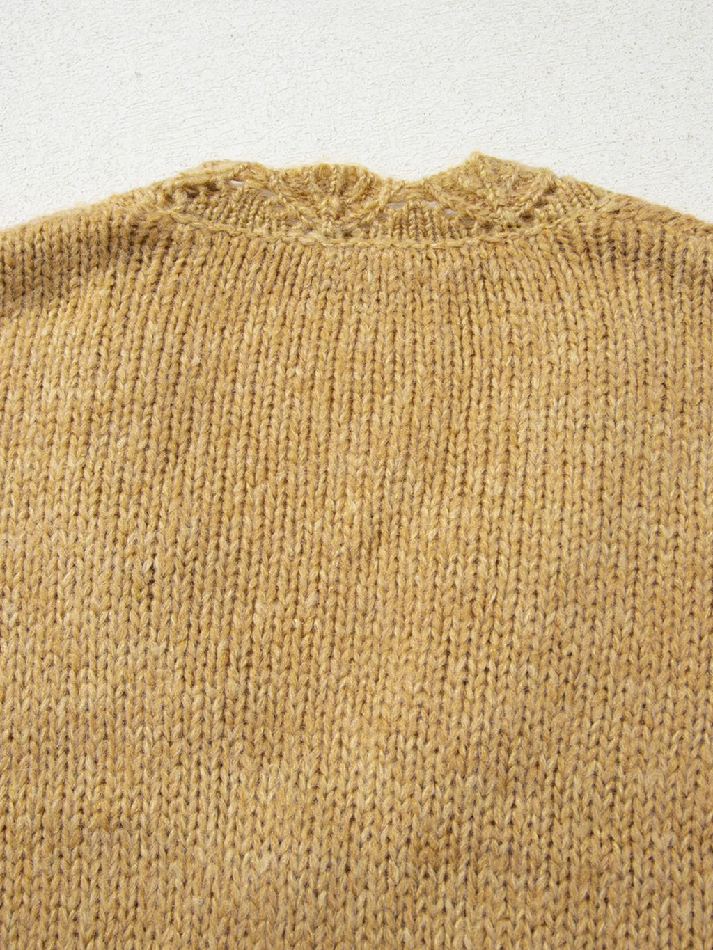 Women's Cardigan Camel Lantern Sleeve Scallop V Neck Buttoned Soft Acrylic Knit 548ded71e6cc4f8bb9d8d76e98e7b8e2-Max-Origin Trendsi