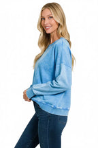 Zenana French Terry Acid Wash Boat Neck Sweatshirt 5517f3cd-e15e-45af-ac58-ce3f9f1c821d-Max-Origin Trendsi
