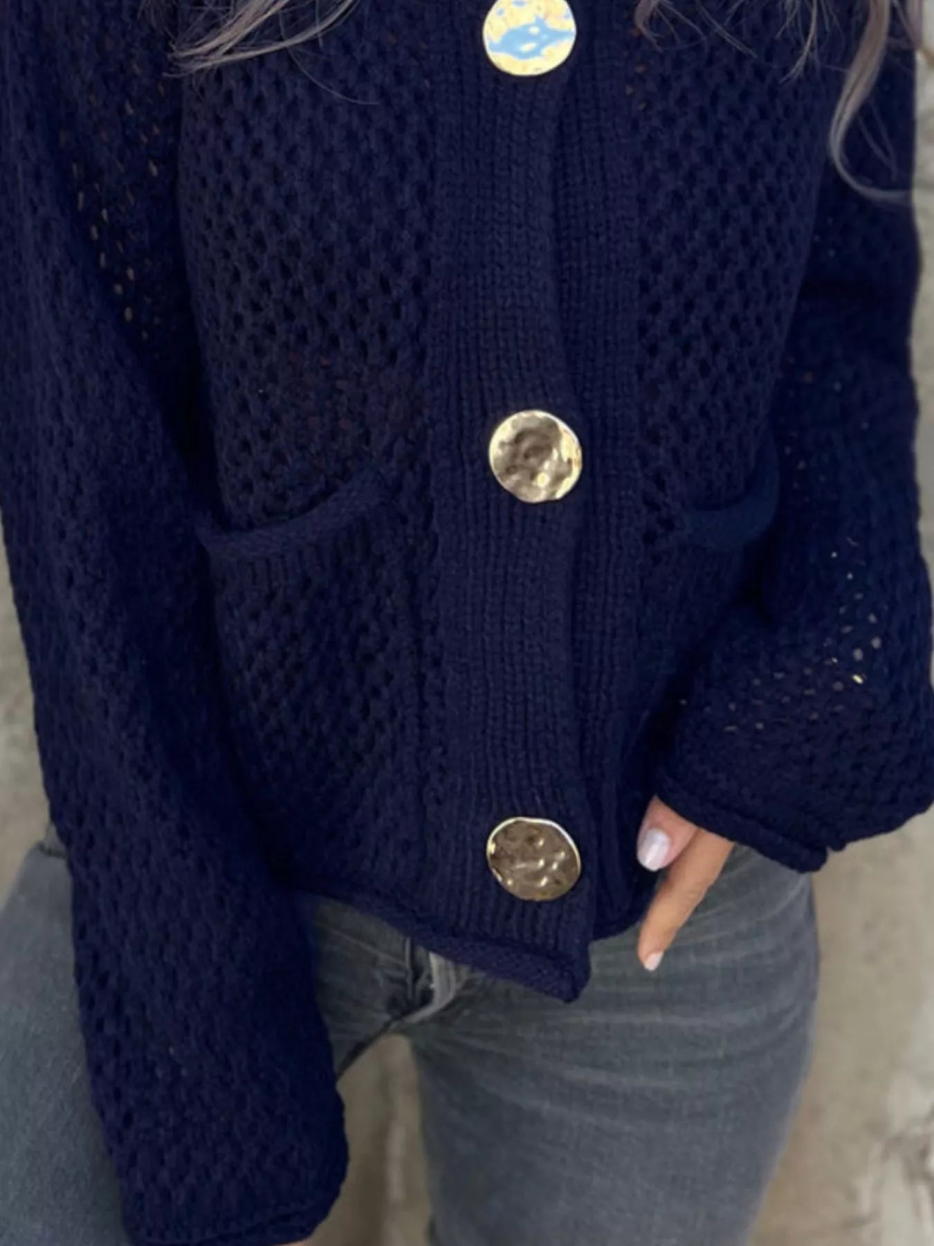 Women's Cardigan Crochet Knit Button Up Long Sleeve 551e0331-a2a5-4169-ac98-a29715b6ce8c-Max-Origin Trendsi