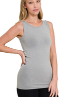 Zenana Scoop Neck Seamless Tank Top
