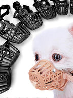 Basket-Style Breathable Plastic Dog Muzzle for Pets, Multiple Weight Sizes