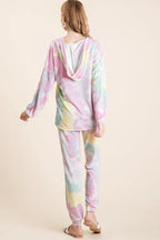 BiBi Tie Dye Casual Pants French Terry Lavender Multi Pocketed Jogger 557afadbf63846dabca162b0178c248b-Max-Origin Trendsi