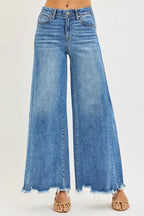 RISEN Ankle Wide Jeans Womens High Rise Medium Wash Denim Pants 55fa46a6-6a19-440e-a293-d90d6fbf47f3-Max-Origin Trendsi