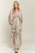 ADORA Maxi Dress Paisley Printed V-Neck Batwing Long Sleeve Light Green 56182418-f2ef-4fba-ad4c-ff860f9976c5-Min Trendsi