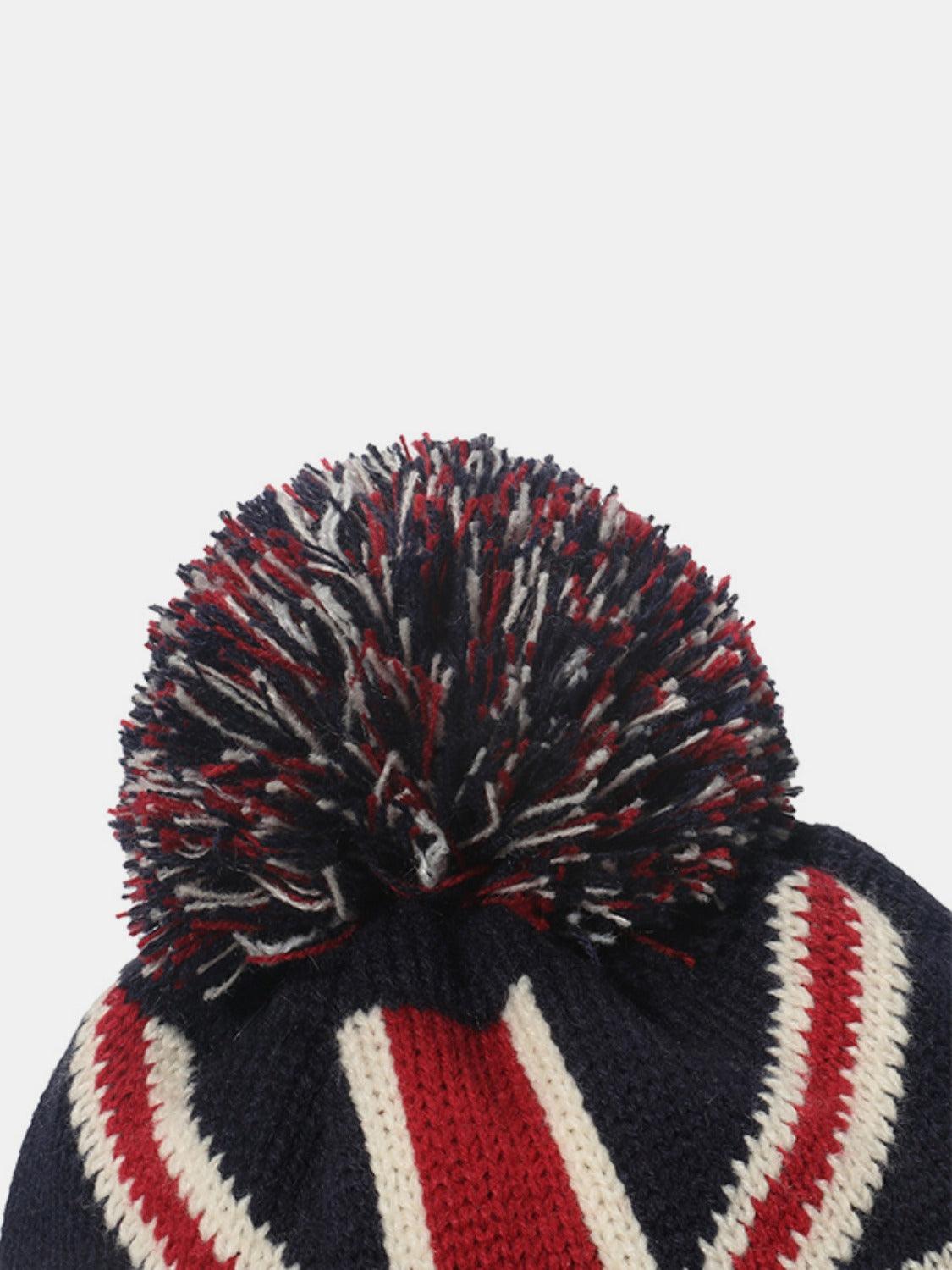 Knit Hat Roll Rim US Flag 56485987-3a82-4c29-8be5-3cfcb1aa216e-Max Trendsi