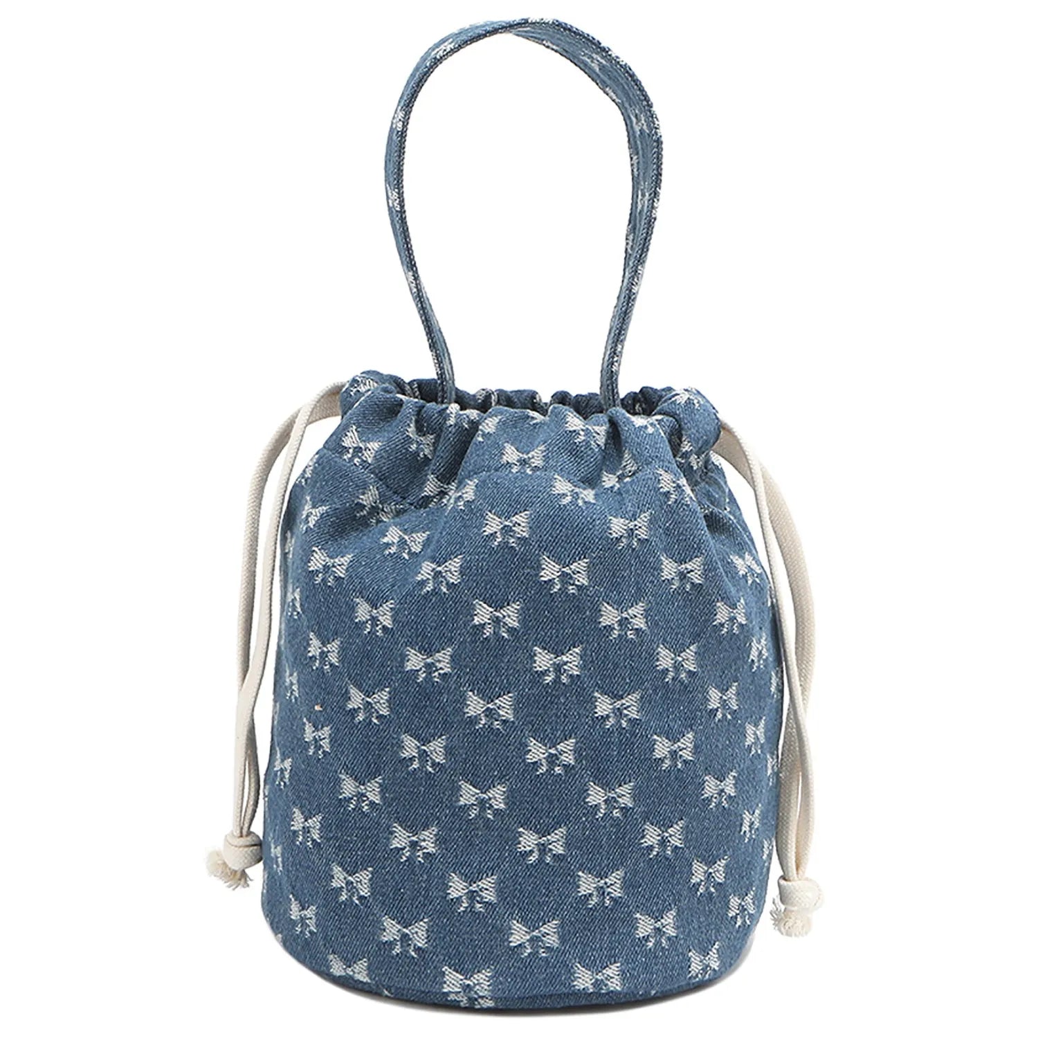 Nicole Lee USA Women's Bucket Bag Drawstring Bow Heart Pattern Handbag 5687e53aa17c410891f3142853574d72-Max-Origin Trendsi