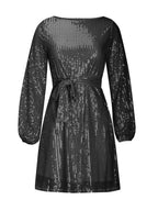 Sequin Mini Dress Tie Waist Long Sleeve Short Women Party Lined Dresses 5697ec5b-cb0a-41c0-9340-76be16d66ea2-Max Trendsi