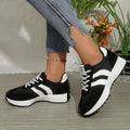 Round Toe Lace-Up Sneakers