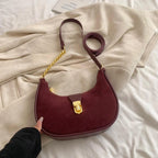 Shoulder Bags PU Leather Small Zipper Lock Style Handbags Red 57_01b346fa-3b96-464b-bcde-872d91f93b5a STYLEINGER