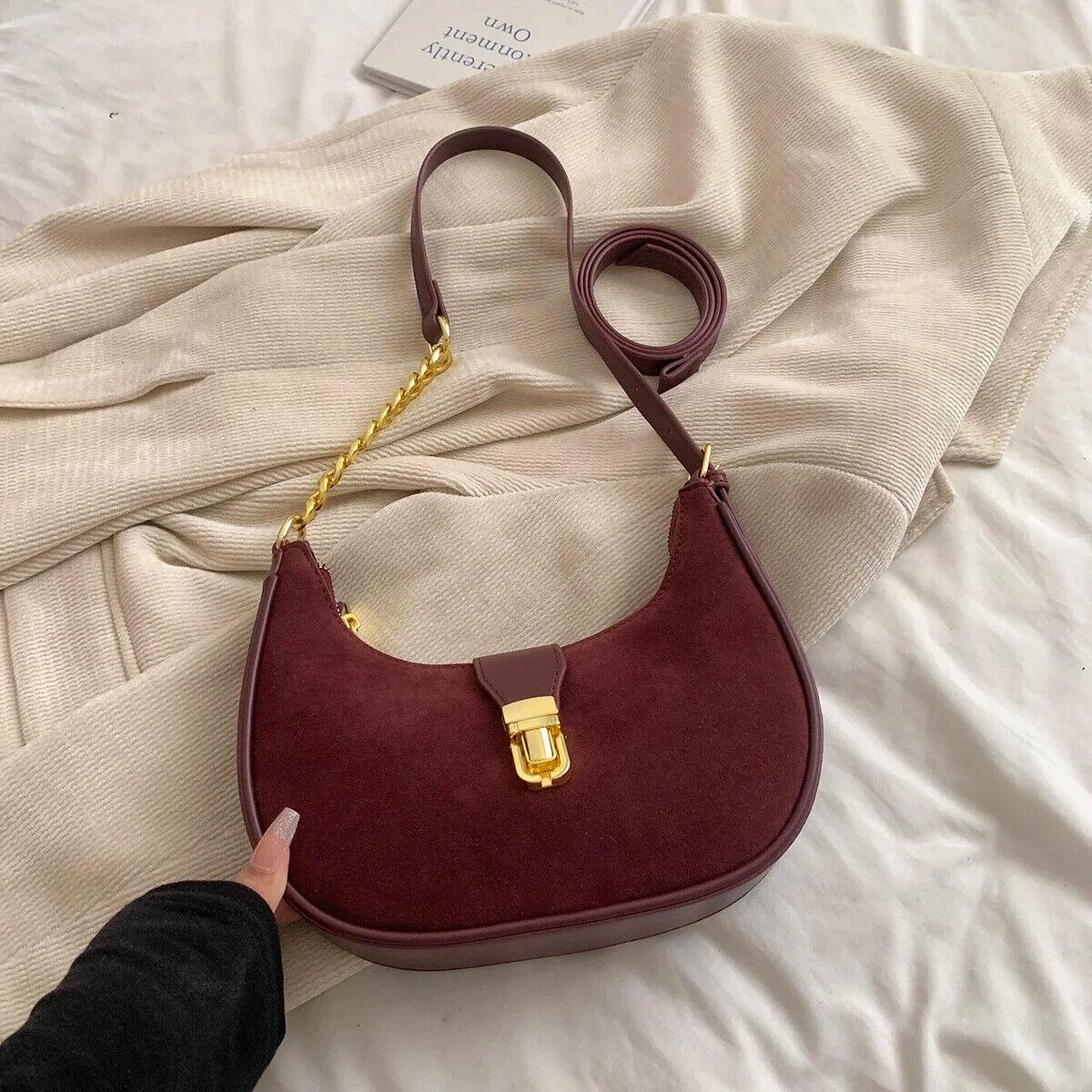 Shoulder Bags PU Leather Small Zipper Lock Style Handbags Red 57_01b346fa-3b96-464b-bcde-872d91f93b5a STYLEINGER