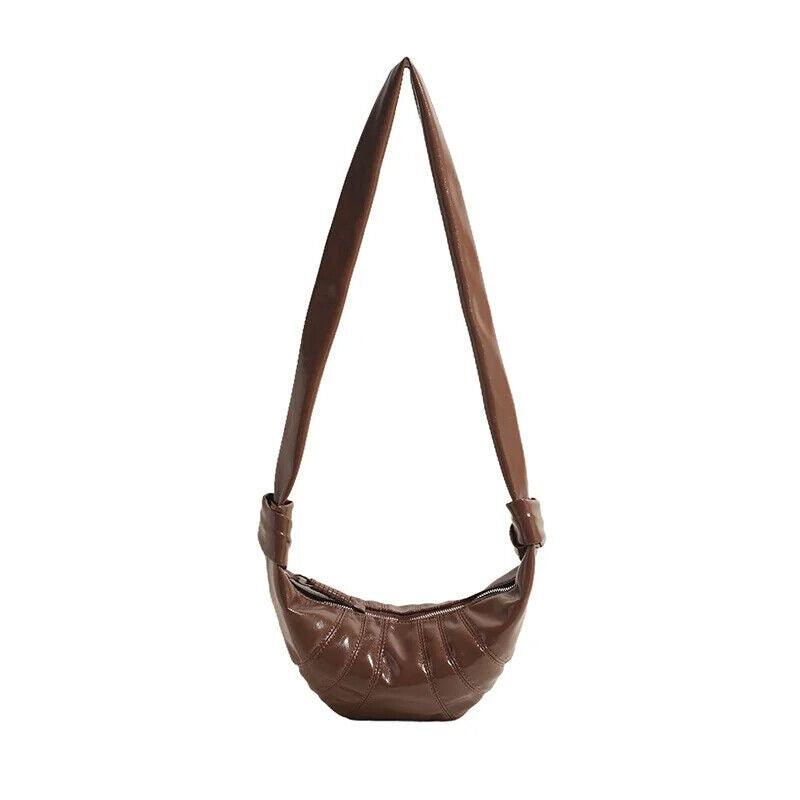Large Hobo Bags Glazed Soft Leather Crescent Zipper Small Zip Women's Purses Small Brown 57_022940d0-f3bd-4c00-9e08-f96064923bf2 STYLEINGER
