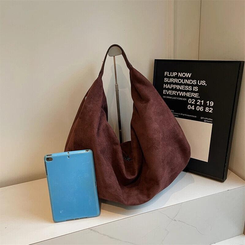 Nubuck Leather Hobo Bags Women's Zipper Folding Short Handle Handbags Purses 57_0624cd9a-e2a6-4f1e-aa45-2d1bd3e7a2ec STYLEINGER