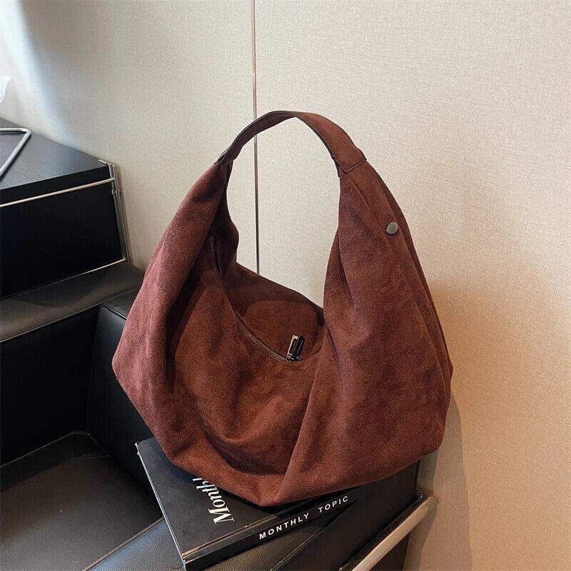 Nubuck Leather Hobo Bags Women's Zipper Folding Short Handle Handbags Purses 57_079003e9-b9a0-4a80-a247-7c6b96065bbd STYLEINGER