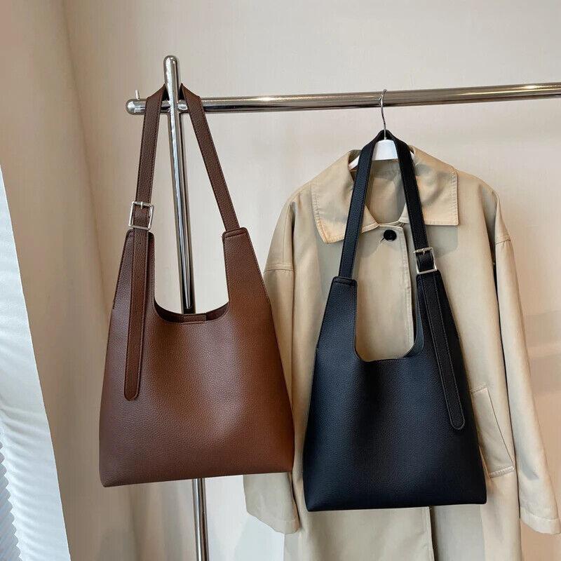 Leather Women Bucket Bags Large 2 in 1 Removable Purse Snap Handbags Purses 57_0a4e9575-7490-4f45-b8e2-01027e062af4 STYLEINGER