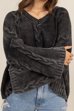 HYFVE Cable Knit Sweater Usa Stock V-Neck Oversized Long Sleeve Pullover 57_0b1337e5-59aa-460b-b96f-c34fbe9bae9c Trendsi