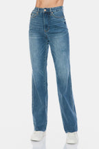 Judy Blue Straight Jeans Women Tummy Control Cut Raw Hem Denim Comfort Pants 57_0cfa09d4-4a3a-44b4-a009-0806007a8117 Trendsi