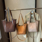 Large Bucket Bags Suede Leather Handbags 2 in 1 Mini Zip Snap Women's Purses 57_0e95172d-5970-4664-92a1-5caa34441ec6 STYLEINGER