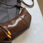 Small Hobo Bags Glazed Soft Leather Crescent Zipper Small Zip Women's Purses 57_10474f58-16aa-4f0d-ad6b-2db3e24200ff STYLEINGER