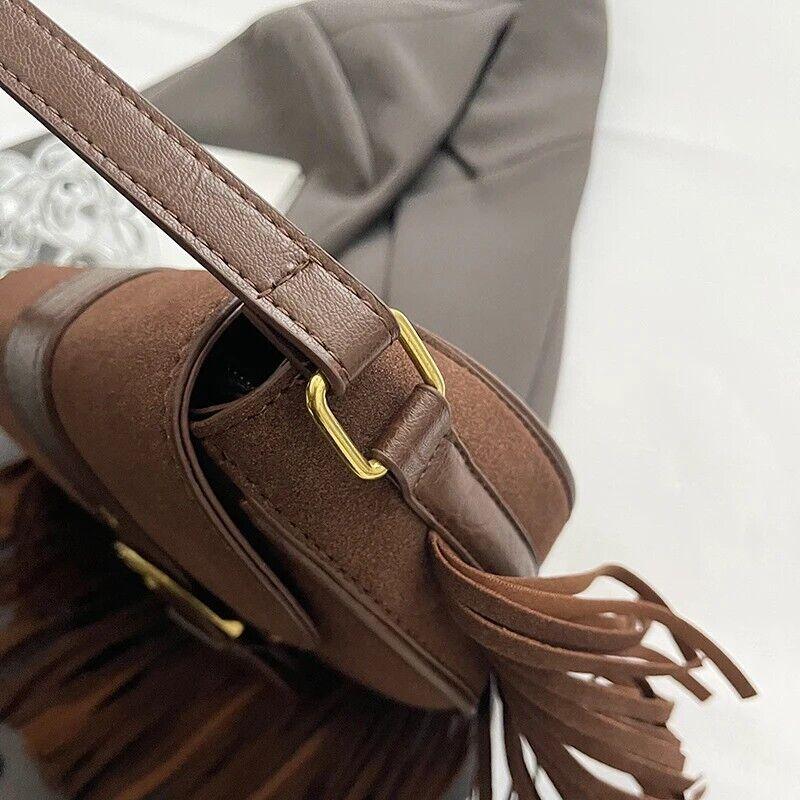 Mini Tassel Saddle Bags Nubuck Leather Flap Belt Buckle Style Women's Crossbody 57_10bb7f52-003b-482f-b04c-97070a8ccbe7 STYLEINGER