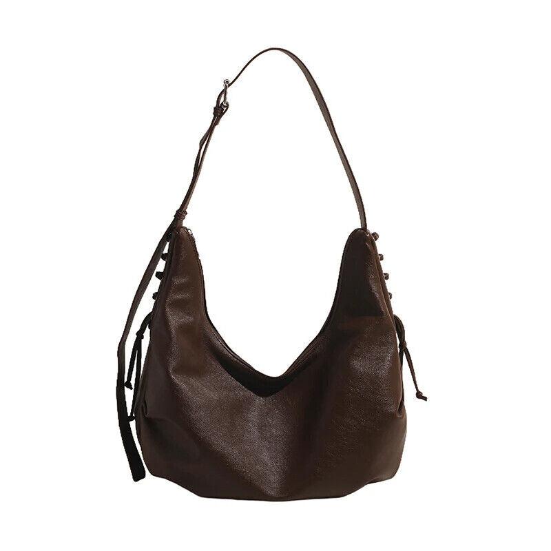 Shoulder Hobo Bags Leather Women's Large Zipper Soft Crisscross Style Handbags Dark Brown 57_10fd1b8f-1c49-4c33-b9d0-3219dd398fb8 STYLEINGER