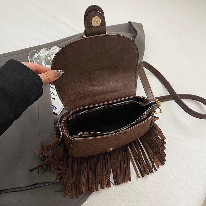Mini Tassel Saddle Bags Nubuck Leather Flap Belt Buckle Style Women's Crossbody 57_1282aeb7-4659-42de-8af8-8a1d4cfc1562 STYLEINGER