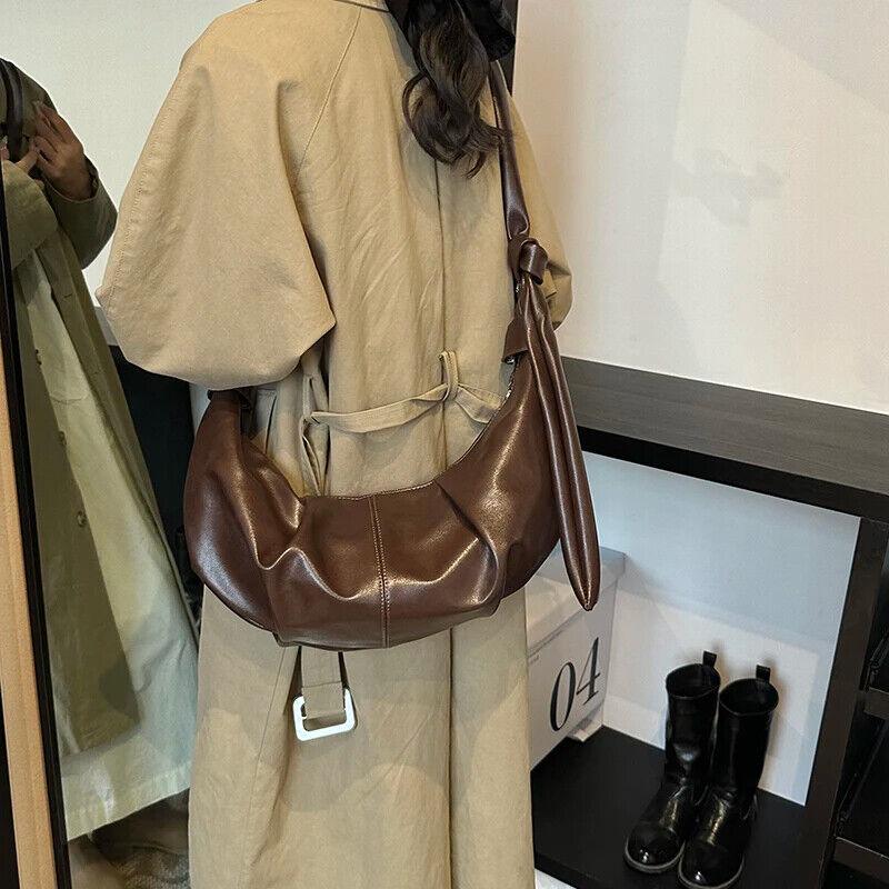 Large Hobo Bags Soft Leather Pleated Crescent Zipper Women's Crossbody Handbags 57_164b850c-11a7-444b-a0fb-5624eb2ee80b STYLEINGER