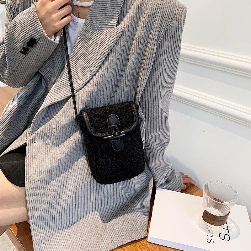 Mini Soft Lamb Down Fabric Plush Women's Toggle Flap Crossbody Phone Purses 57_1671d53c-78e0-45c7-b6fb-409cd55875b0 STYLEINGER