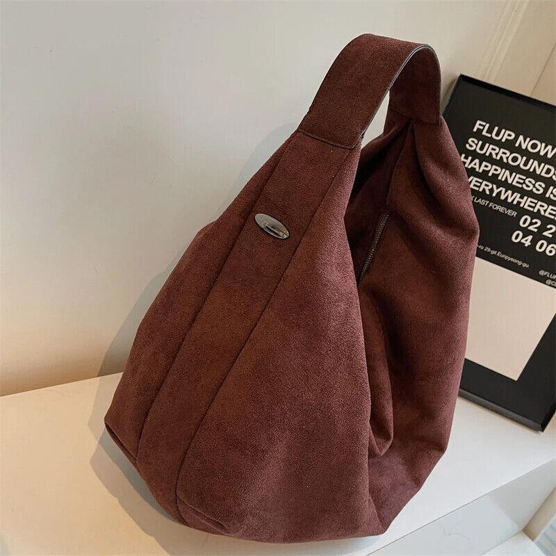 Nubuck Leather Hobo Bags Women's Zipper Folding Short Handle Handbags Purses 57_16a7734a-ae51-4c23-8fca-440a57f52b11 STYLEINGER