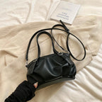 Small Buckets Bags Leather Pleated Belt Buckle Women Soft Zipper Handbags 57_17ac6d86-56a0-4a5f-9755-87b32f4accbe STYLEINGER