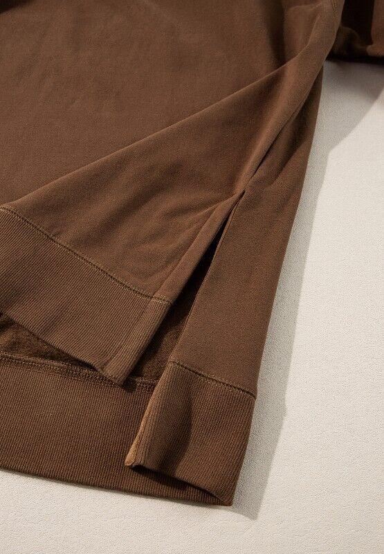 Outfit Set Women Cotton Blend Casual Round Neck Side Slit Sweatshirt and Pant 57_1f95ca11-fb5c-4c5e-b80a-2e253056b344 STYLEINGER