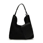 Large Nubuck Leather Hobo Bags Women Snap Soft Handbags with Mini Wallet Black 57_206f78d3-f08e-45d0-bdcf-5559e68720ce STYLEINGER