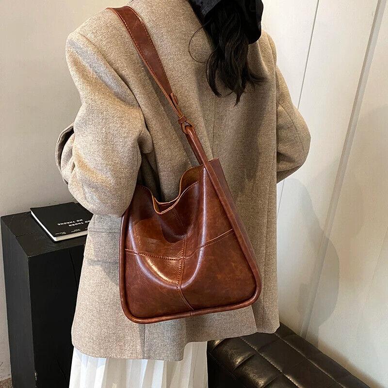 Shoulder Bucket Bags Leather Women's Large 2 in 1 Snap Plaid Stitch Handbags 57_226bd25e-442f-4b47-b78b-91f3838f89b4 STYLEINGER