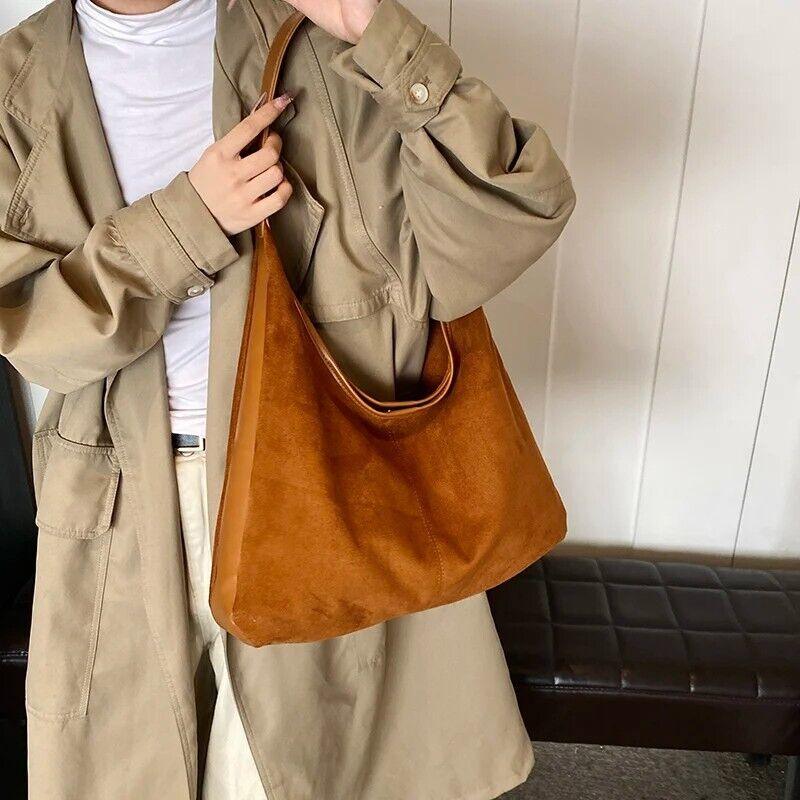 Large Faux Suede Soft Handbags Women's Adjustable Shoulder Strap Snap Handbags 57_22d9dcb0-7cf7-4eb0-945c-b62eeb232a17 STYLEINGER