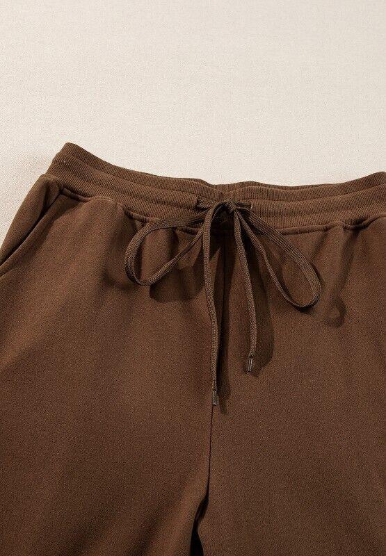 Outfit Set Women Cotton Blend Casual Round Neck Side Slit Sweatshirt and Pant 57_2345c665-633a-47bf-9a1e-4b62282ee9ac STYLEINGER