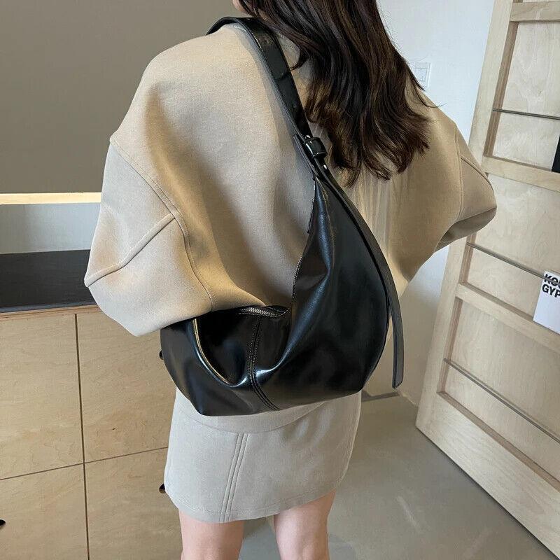 Shoulder Hobo Bags Leather Women's Large Zipper Soft Adjustable Strap Purses 57_24a3bc48-2013-4df4-8ff3-b3fcdba8ed14 STYLEINGER