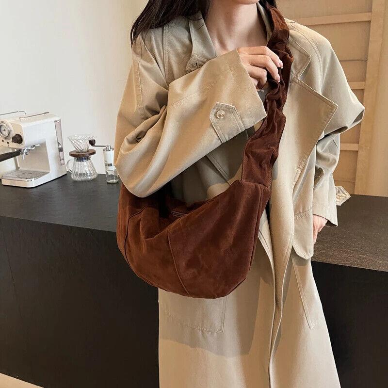 Hobo Bags Nubuck Velvet Leather Women's Large Ruffle Shoulder Strap Zip Handbags 57_2592a18f-ee30-4fc2-92f6-98f700237492 STYLEINGER