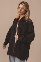 BiBi Jacket 100% Cotton Women Button Up Washed USA Stock with Pockets 57_265e16ae-bd31-4ad5-9333-6a4f5a008d67 STYLEINGER