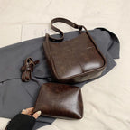 Shoulder Bucket Bags Leather Women's Large 2 in 1 Snap Plaid Stitch Handbags 57_273a20a7-92d2-41d2-9905-9dd9c3e8cb65 STYLEINGER