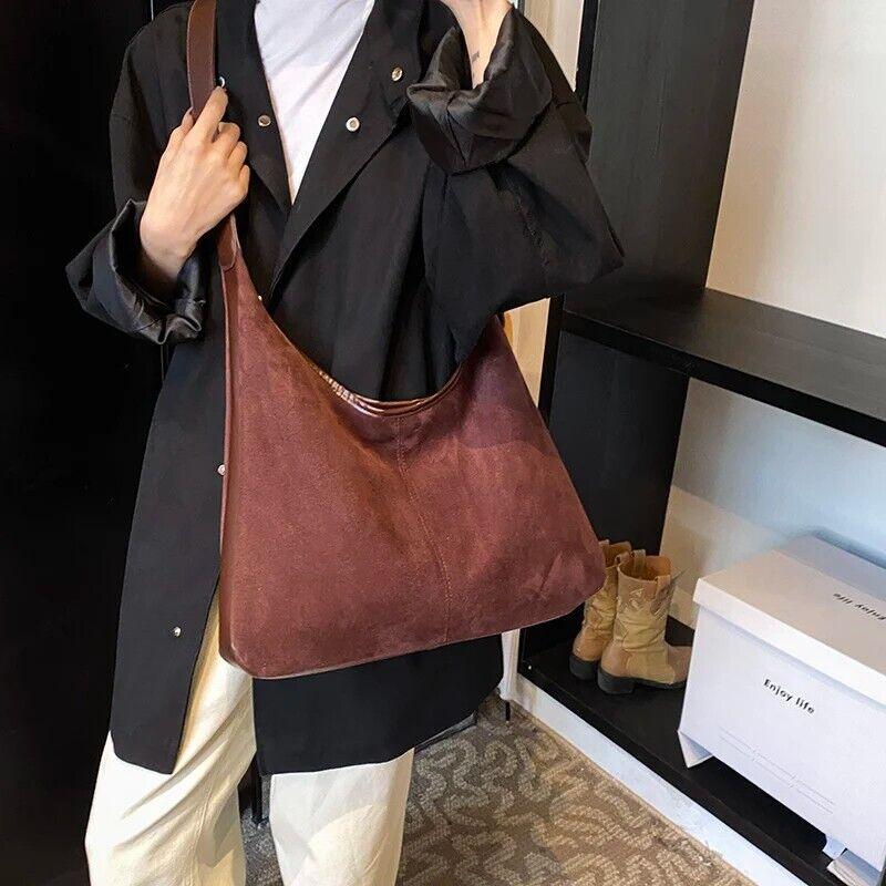 Large Faux Suede Soft Handbags Women's Adjustable Shoulder Strap Snap Handbags 57_2a9dc9ec-687c-49e7-bb70-ea44c15cf907 STYLEINGER