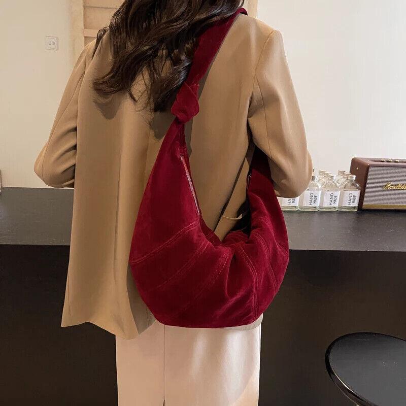 Hobo Bags Soft Leather Splicing Crescent Zipper Women's Small Large Handbags 57_2ab917c6-1614-4198-8982-02cfabf25c51 STYLEINGER