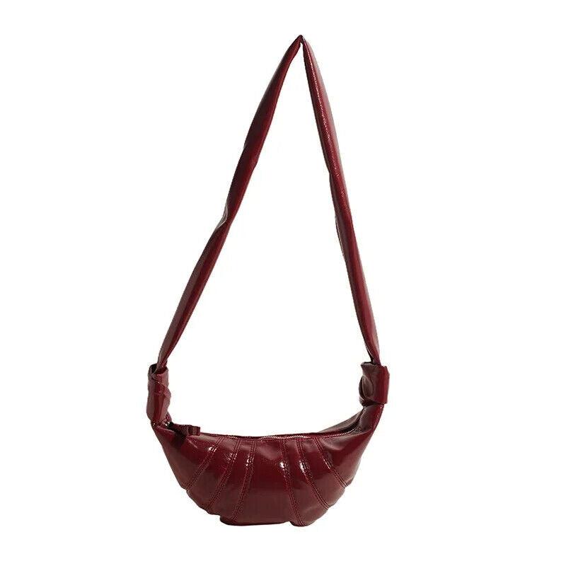 Large Hobo Bags Glazed Soft Leather Crescent Zipper Small Zip Women's Purses Large Red 57_2e976503-05fa-46fb-933a-d8a2b942a56b STYLEINGER
