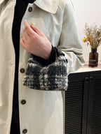 Mini Plaid Handbag Fuzzy Polyester Lock Handle Zipper Crossbody 57_3031b7ad-5d88-4533-a692-57a23eb9725f STYLEINGER